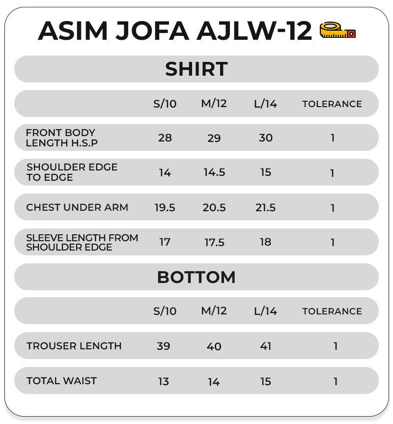 Size Chart Image