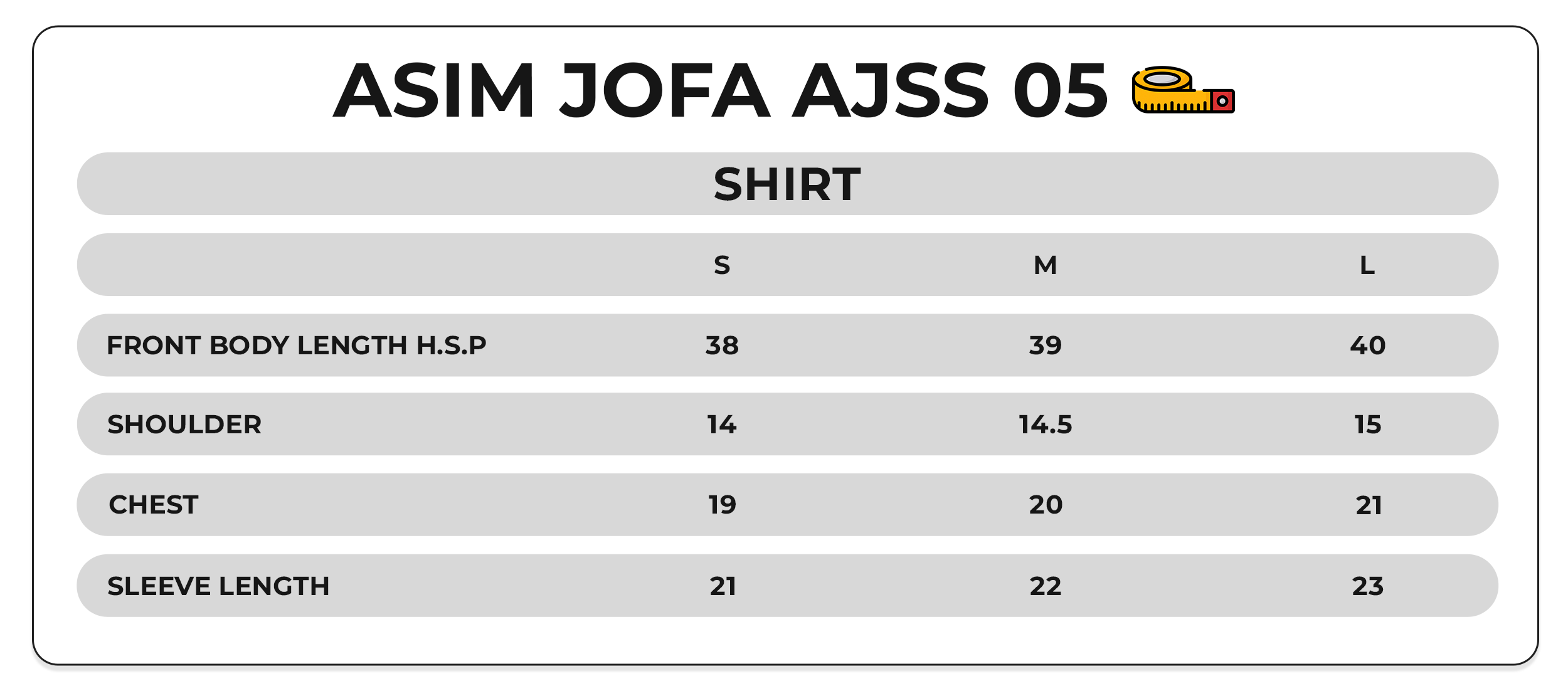 Size Chart Image