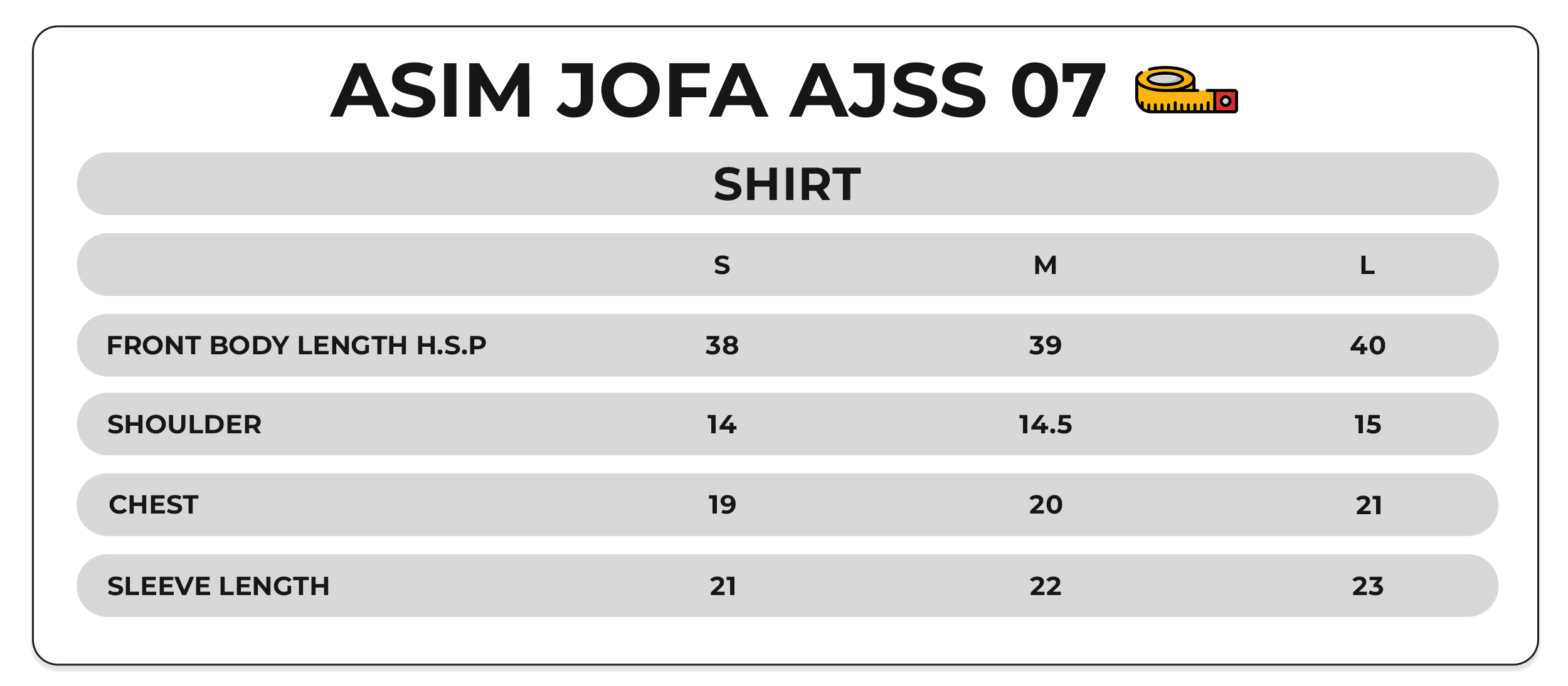 Size Chart Image