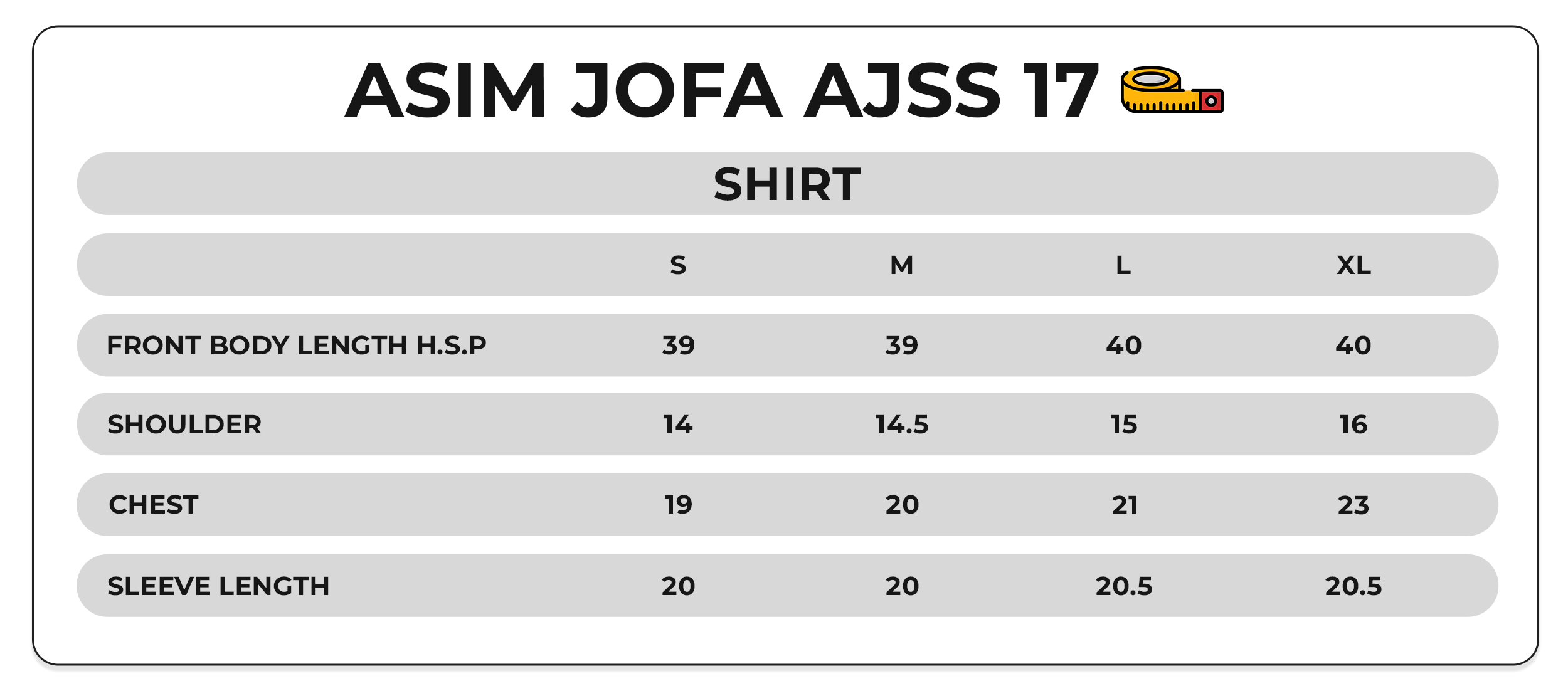 Size Chart Image