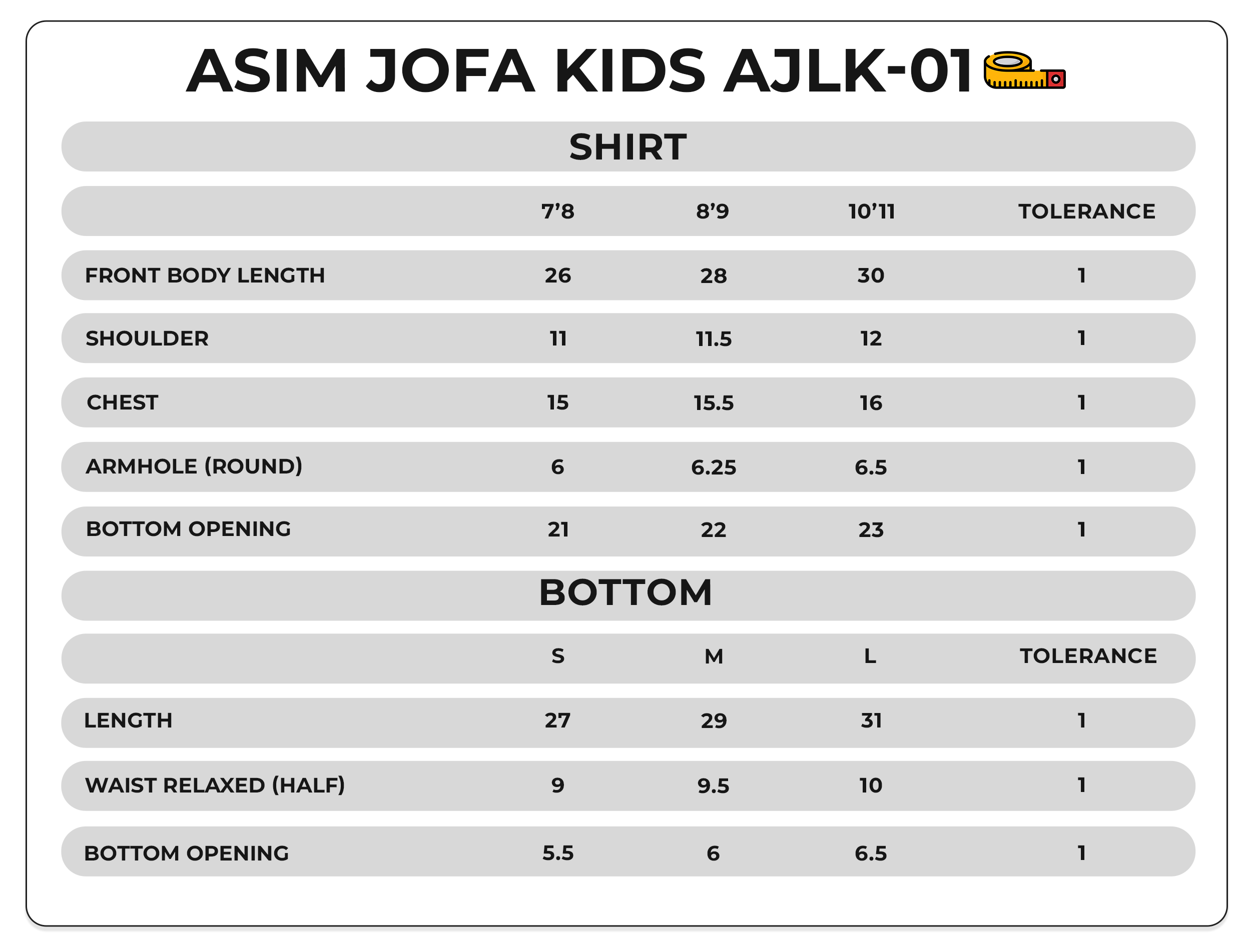 Size Chart Image