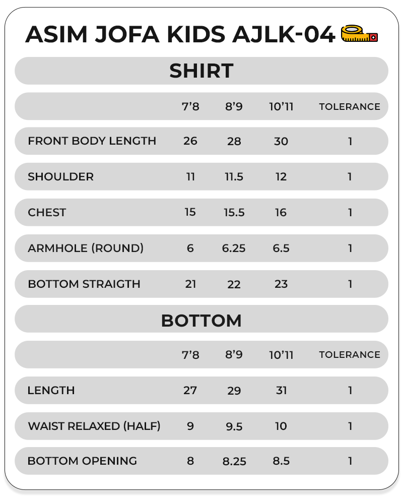 Size Chart Image