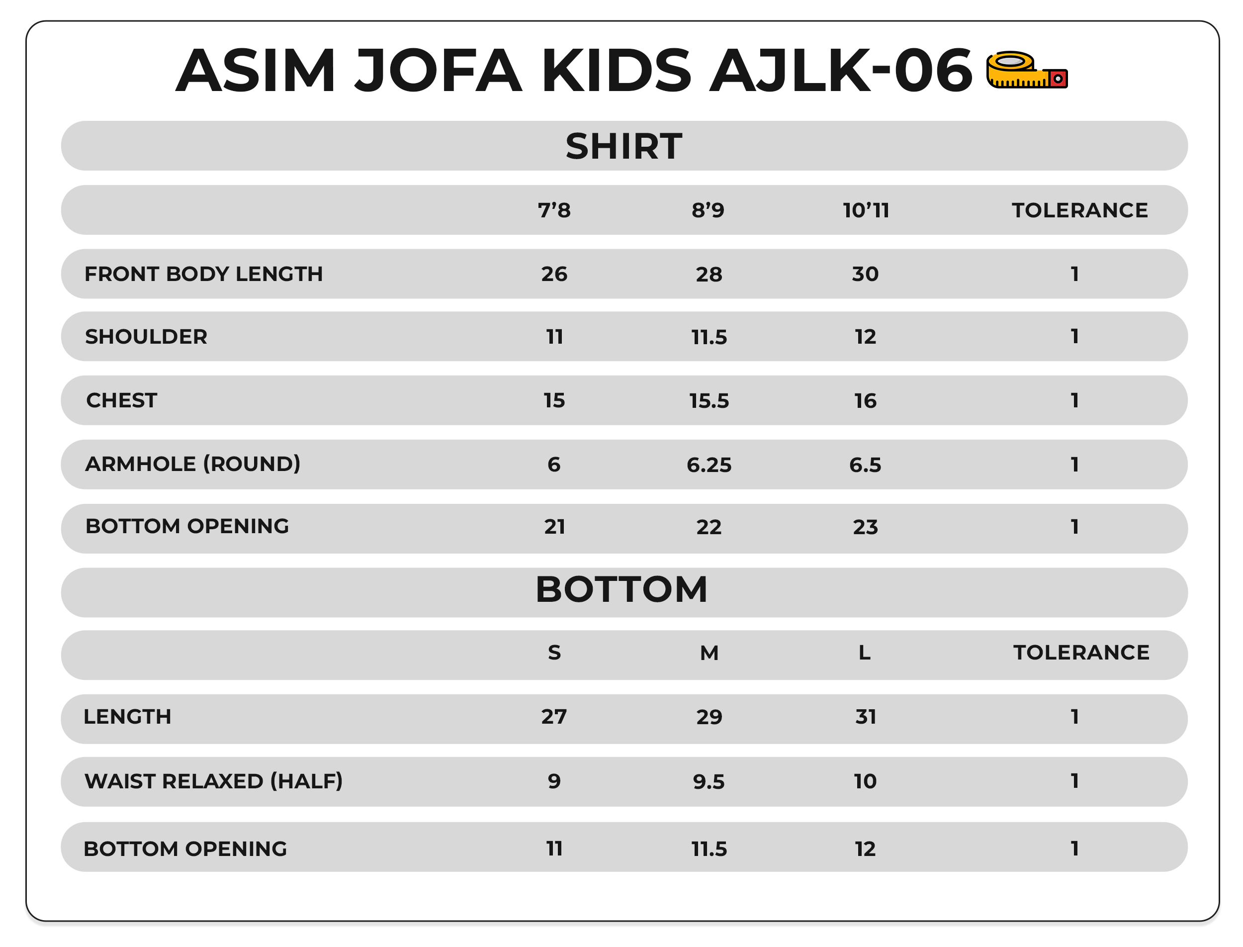 Size Chart Image