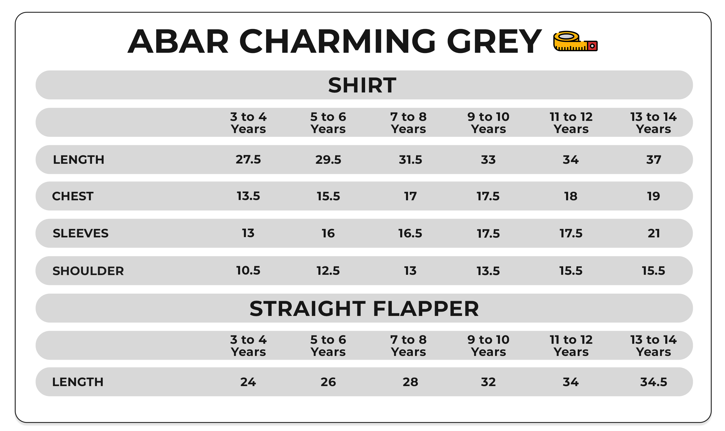 Size Chart Image