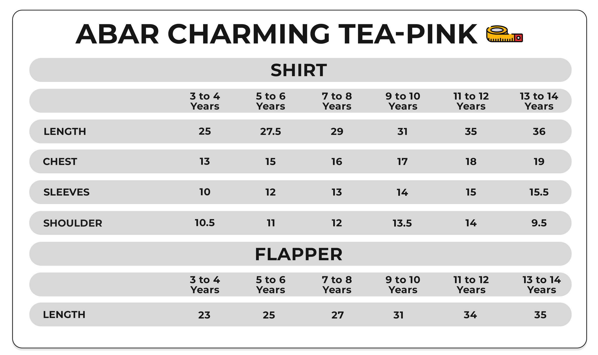 Size Chart Image