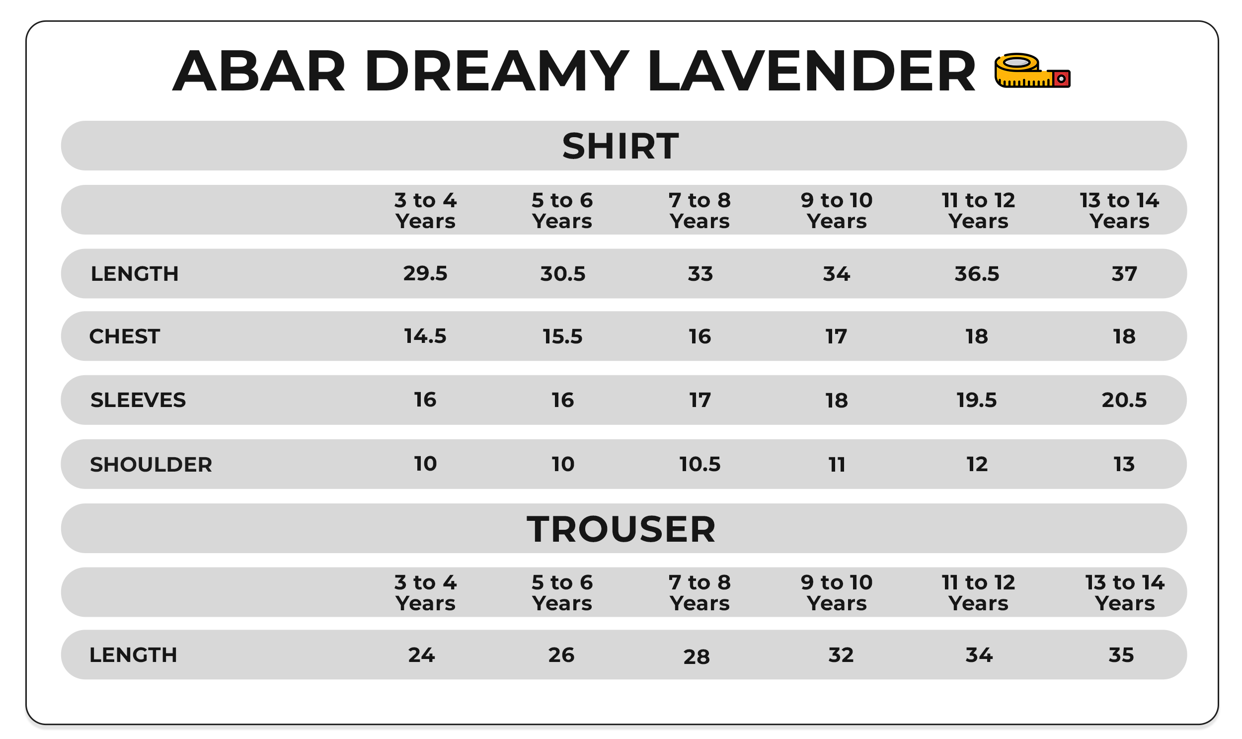 Size Chart Image