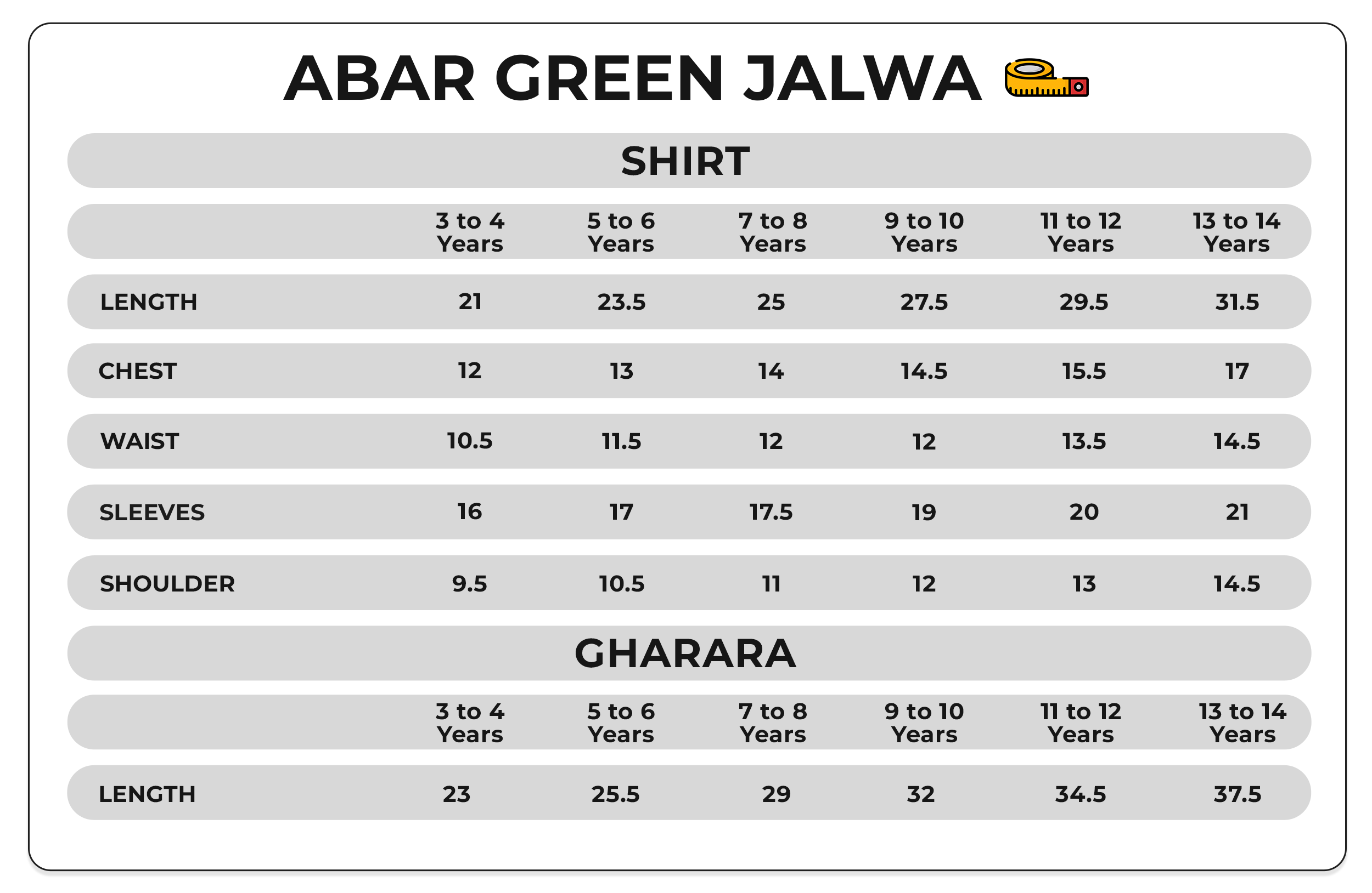 Size Chart Image