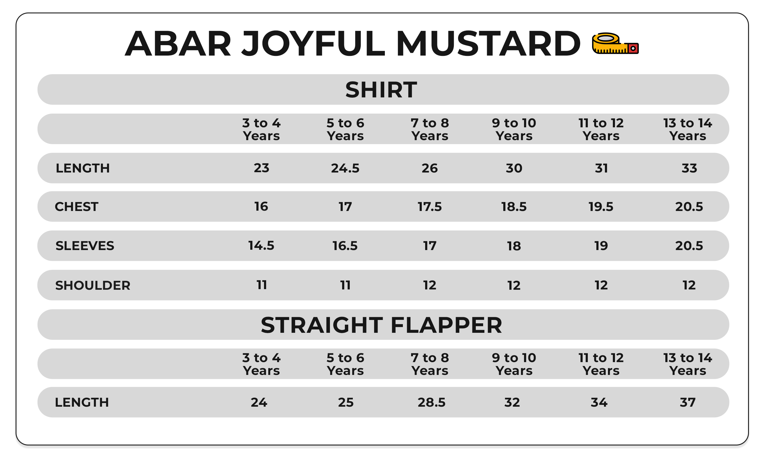 Size Chart Image