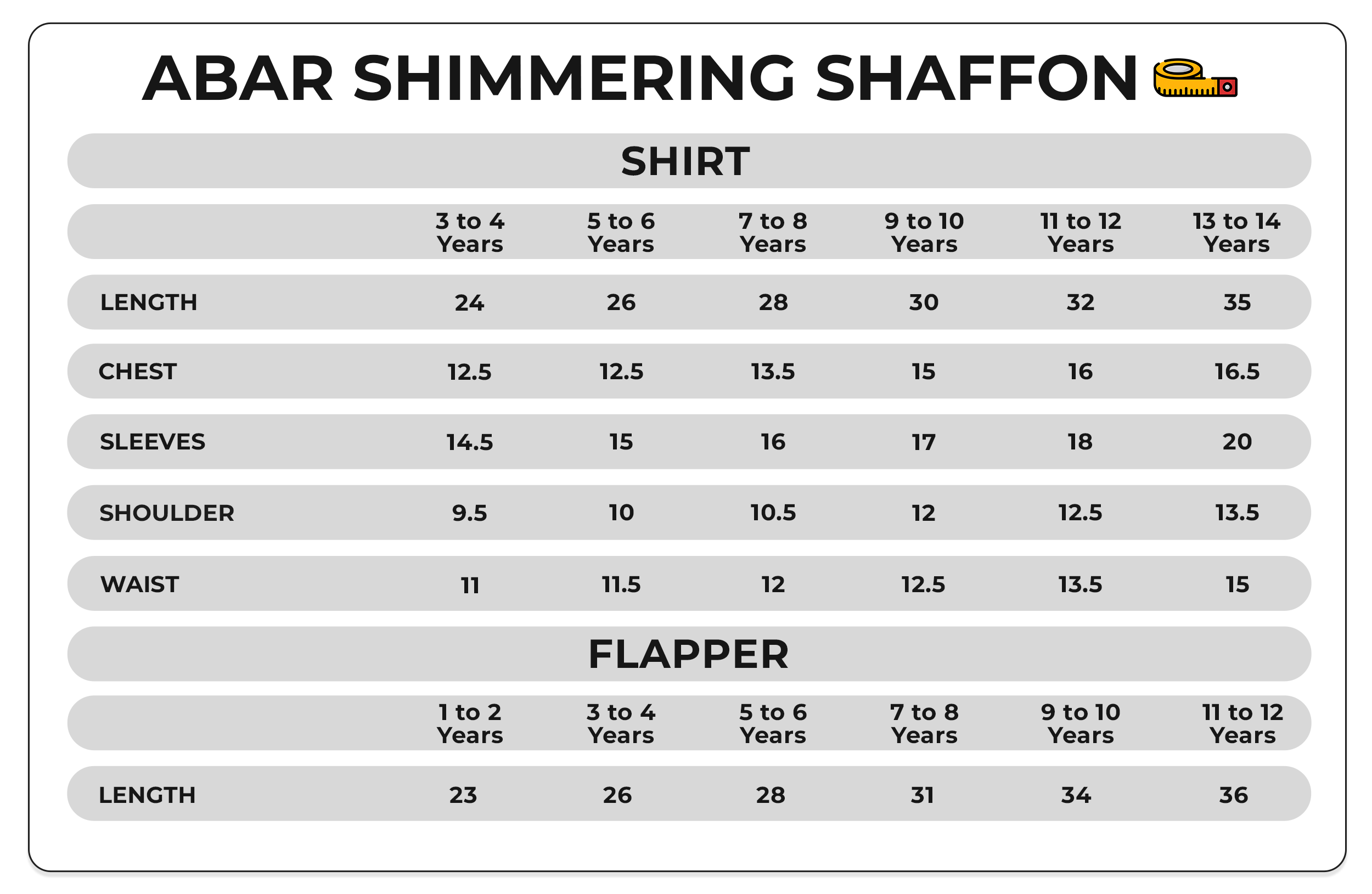 Size Chart Image