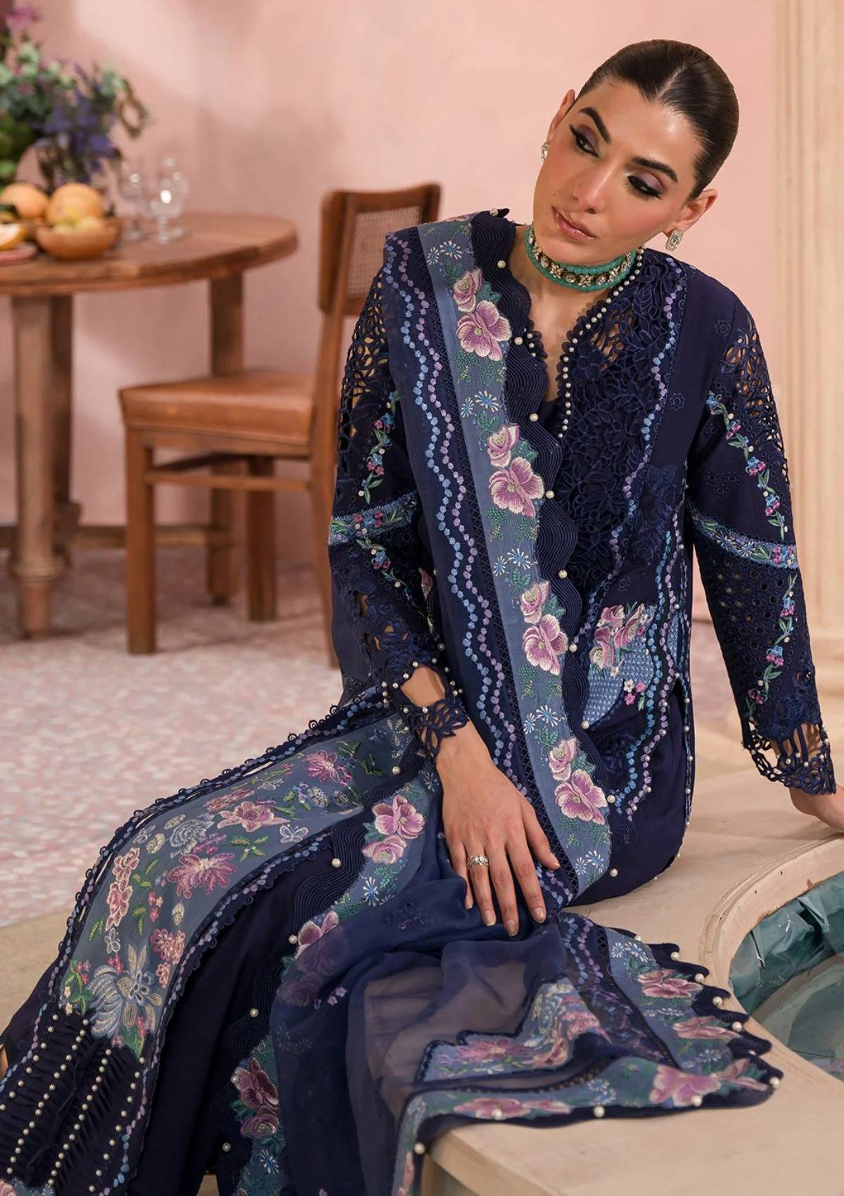 Lawn Collection - Afrozeh - The Painted Garden - Bluebell