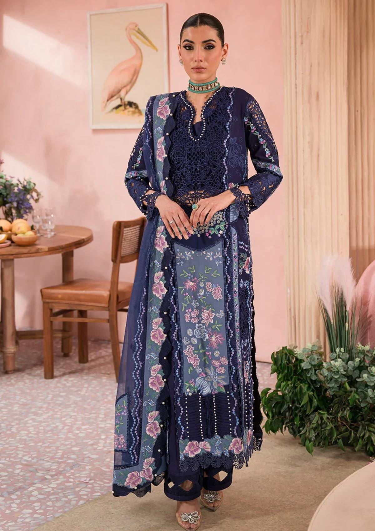 Lawn Collection - Afrozeh - The Painted Garden - Bluebell