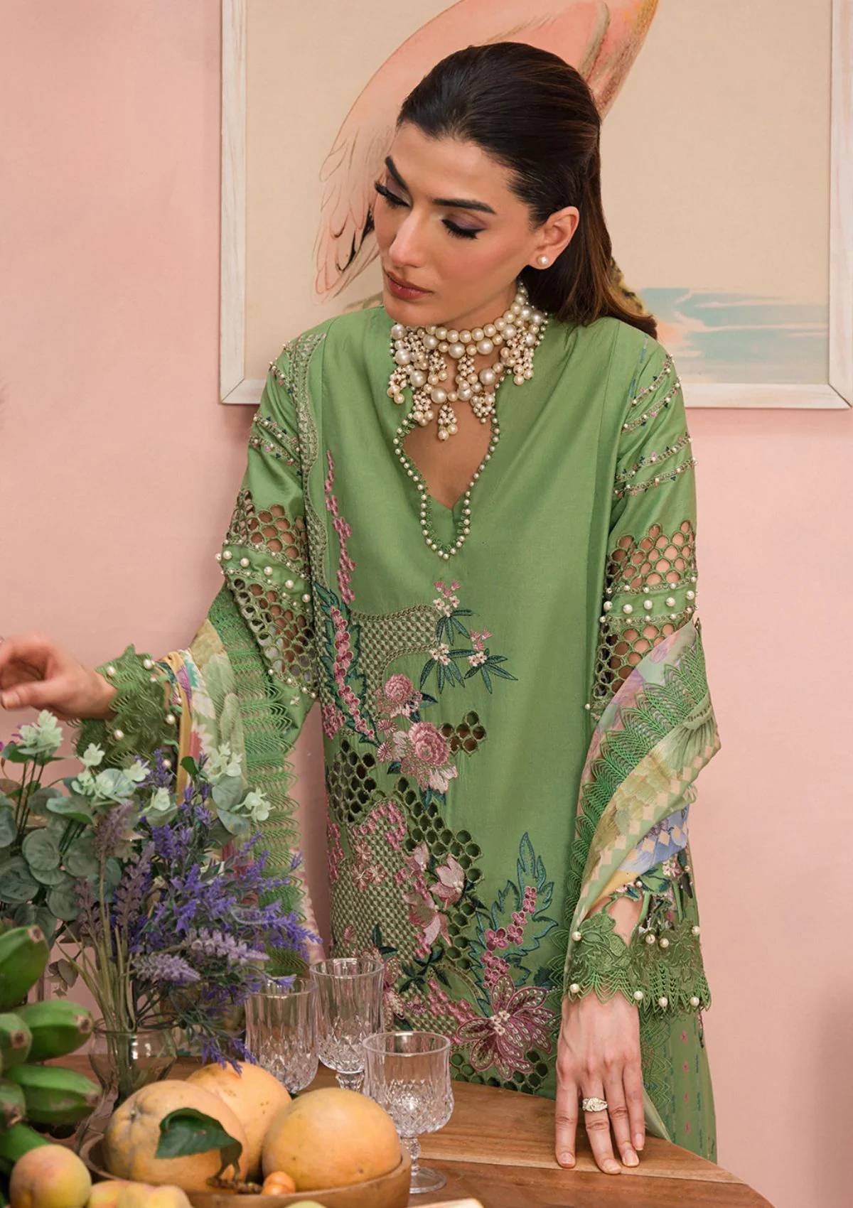 Lawn Collection - Afrozeh - The Painted Garden - Celestial Bouquet