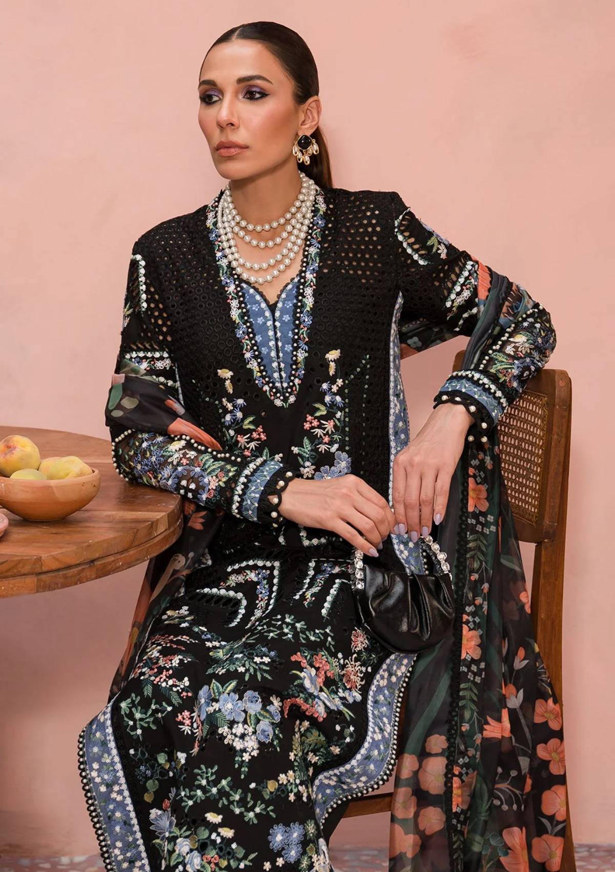 Lawn Collection - Afrozeh - The Painted Garden - Midnight Muse