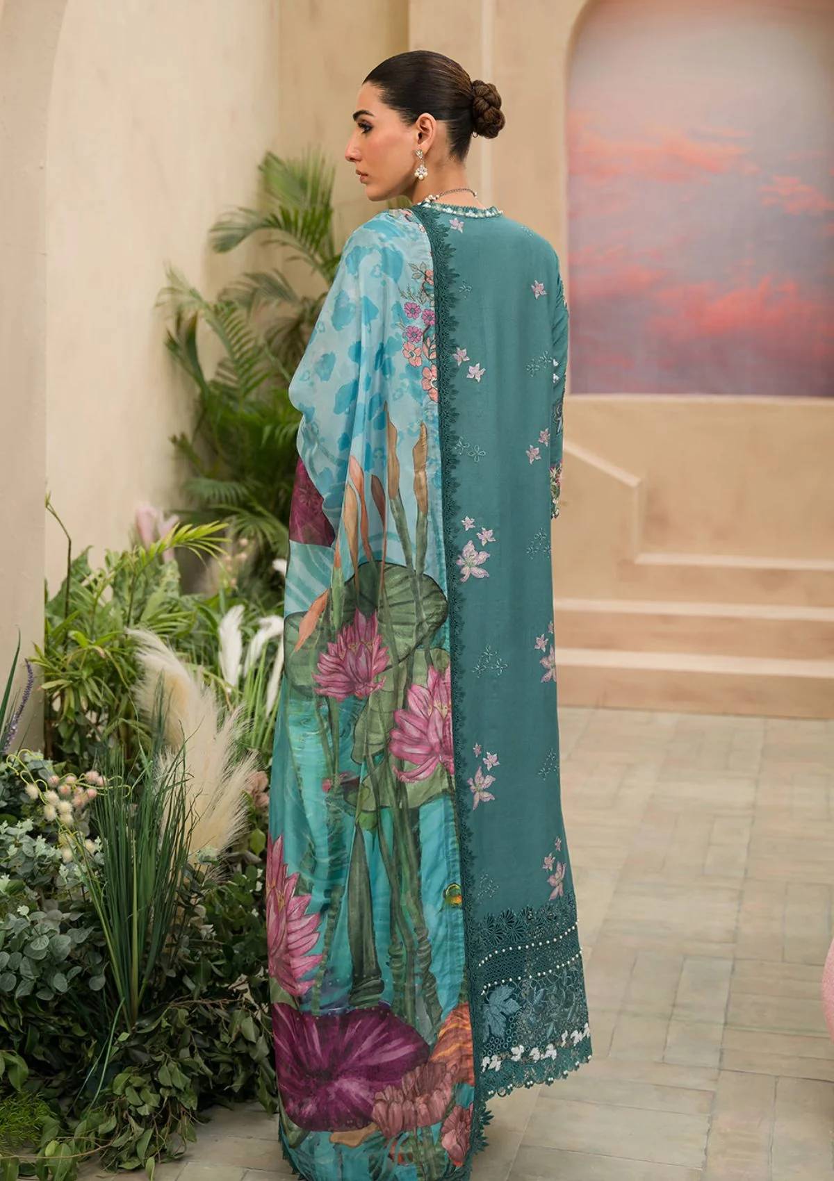 Lawn Collection - Afrozeh - The Painted Garden - Stellar Sage