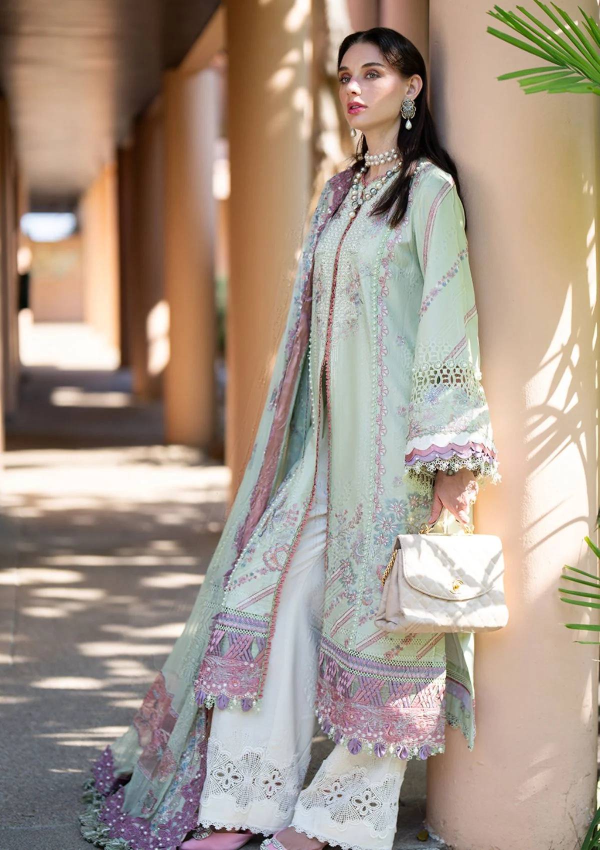 Alif Airjet Fancy Lawn Collection 2025 Vol-84 (Design-05) main image 1