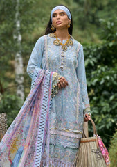 Lawn Collection - Ansab Jahangir - Zoha -  Luxury 24 - AJ24#10 - HELICONIA