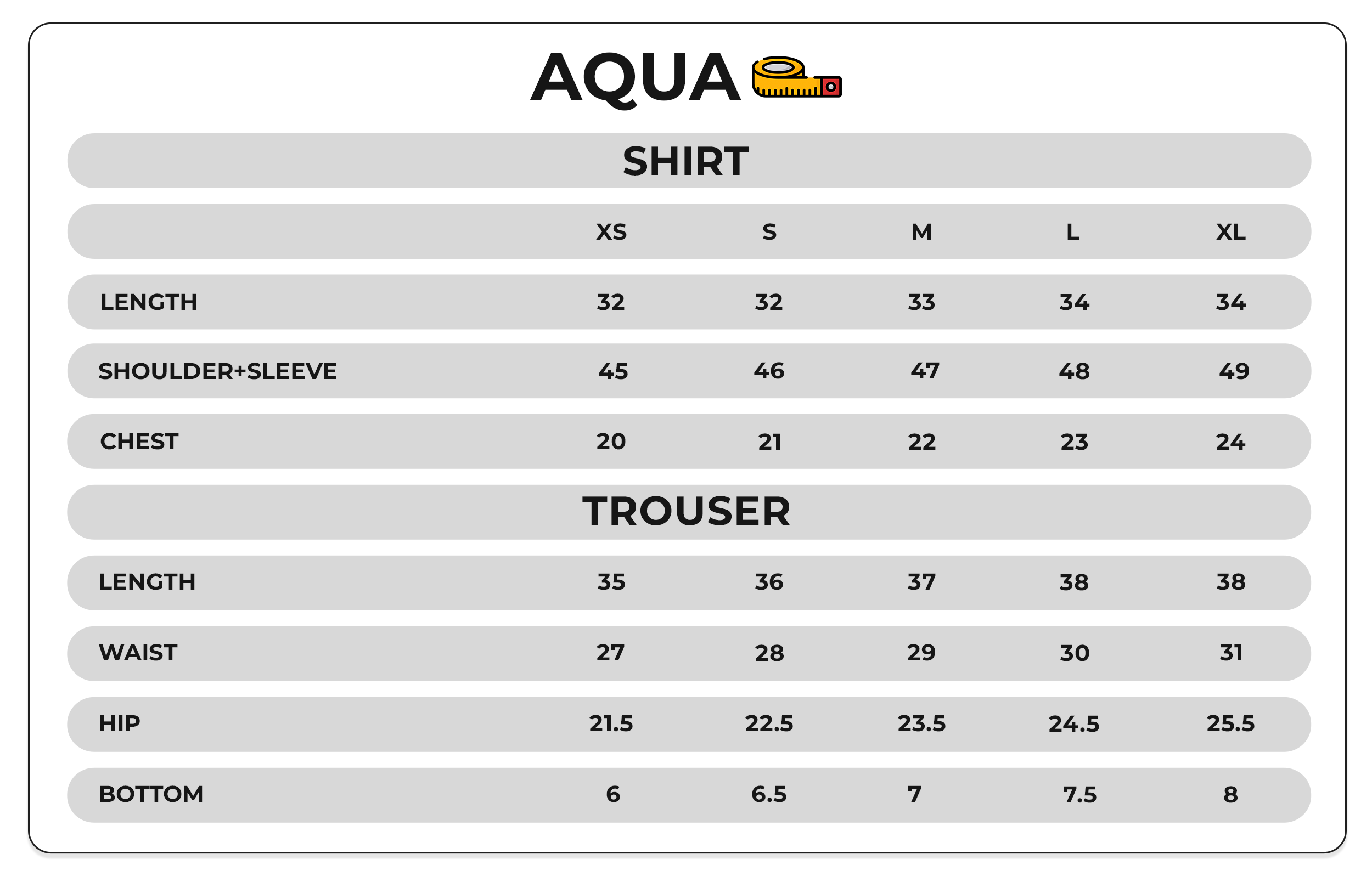 Size Chart Image