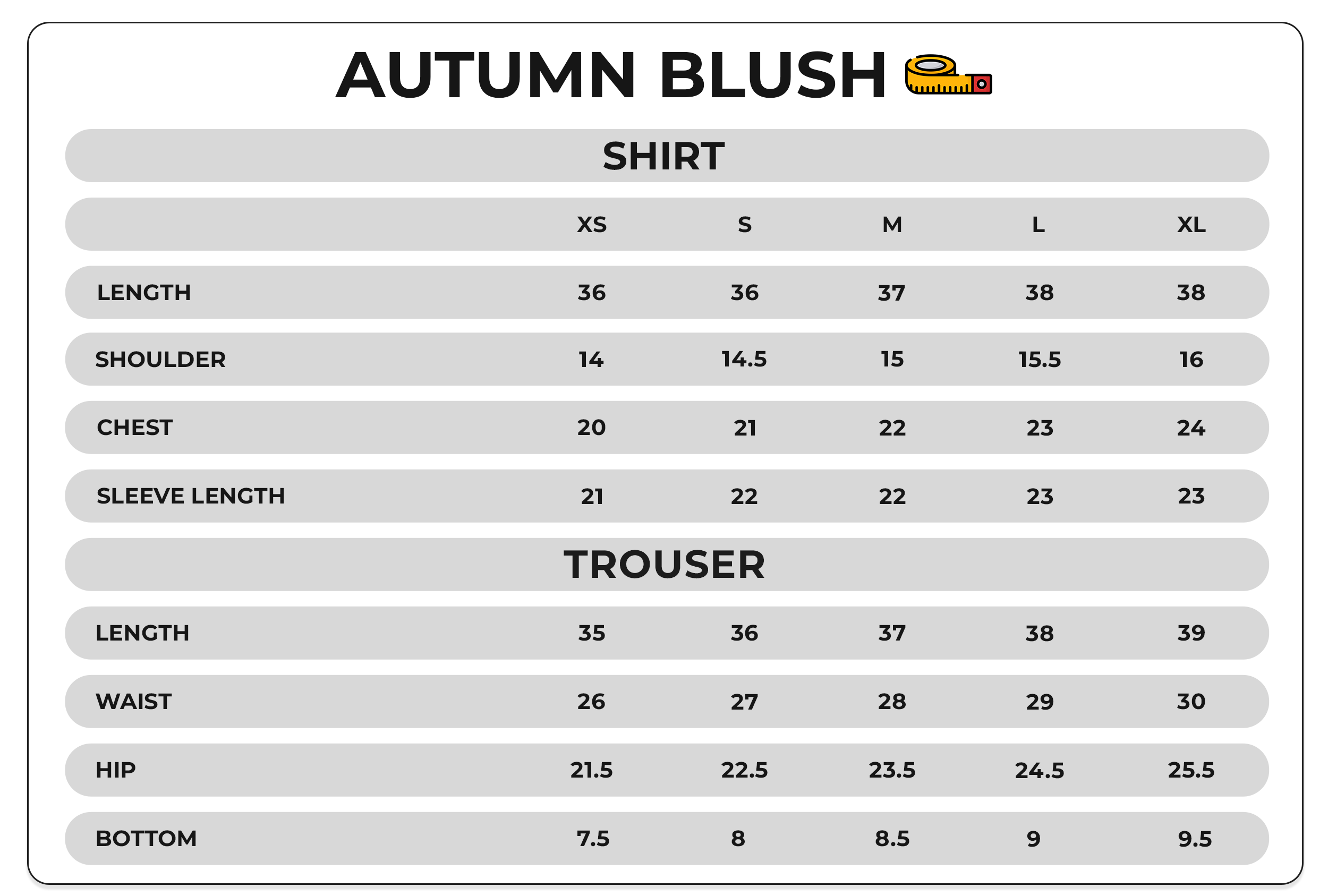 Size Chart Image