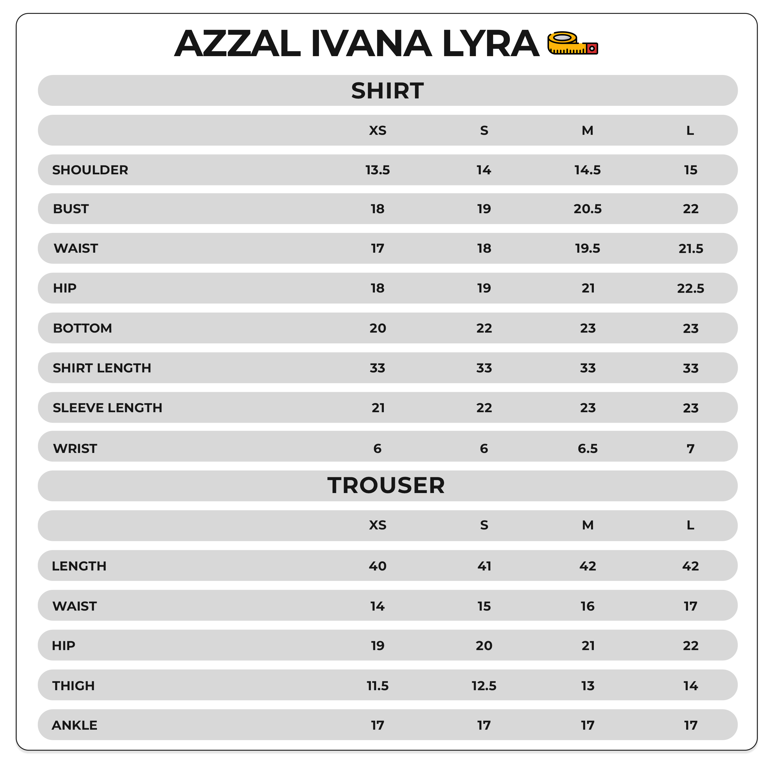 Size Chart Image