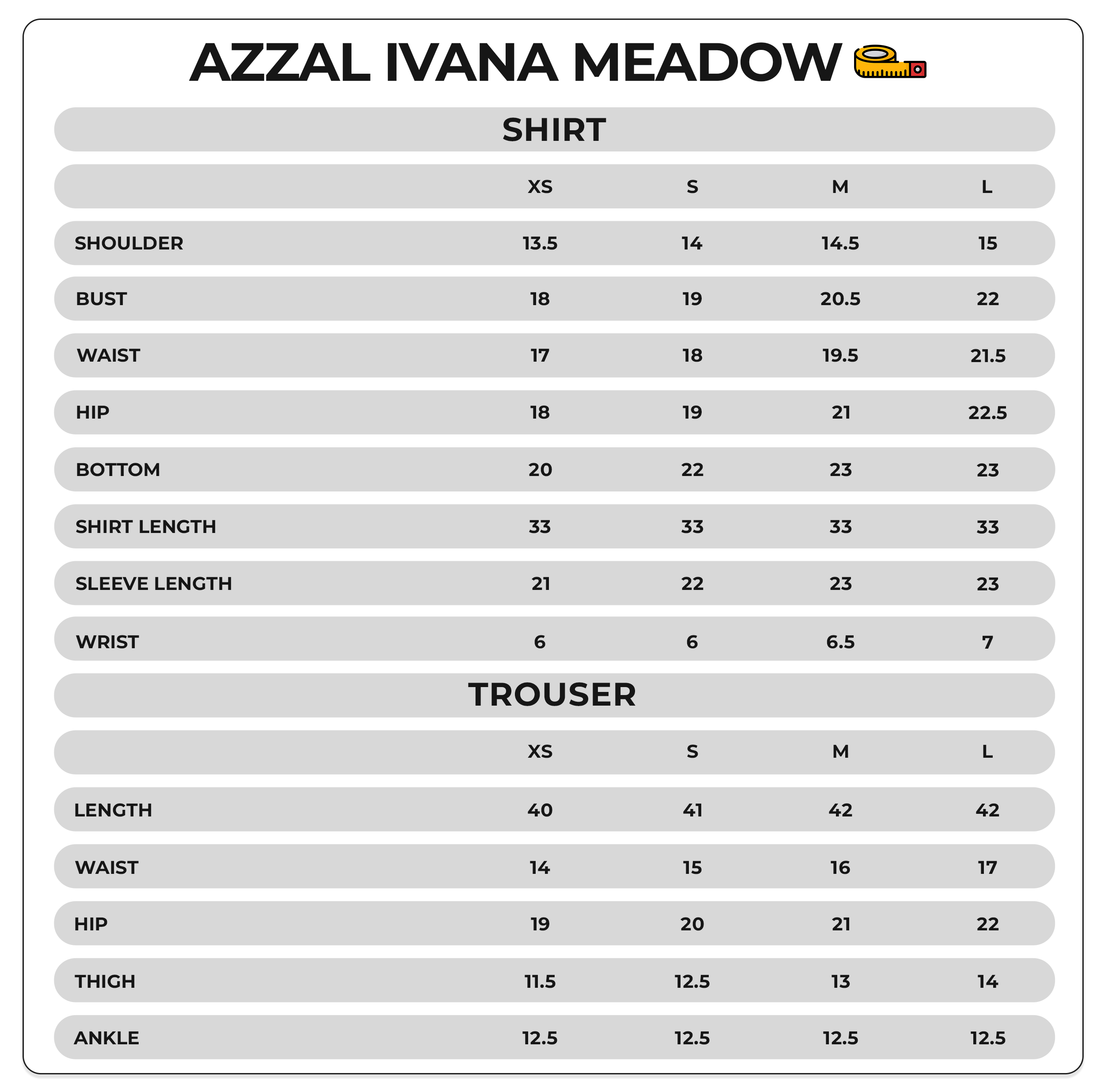 Size Chart Image