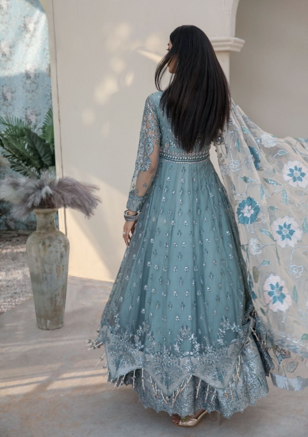 Formal Collection  - Rubaaiyat - Handwork Wedding 23 - Azure - D#03