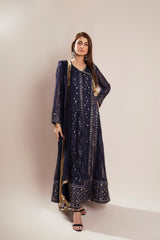 Pret Collection - Manahils - Safiyya - KURTI 099 - N Blue