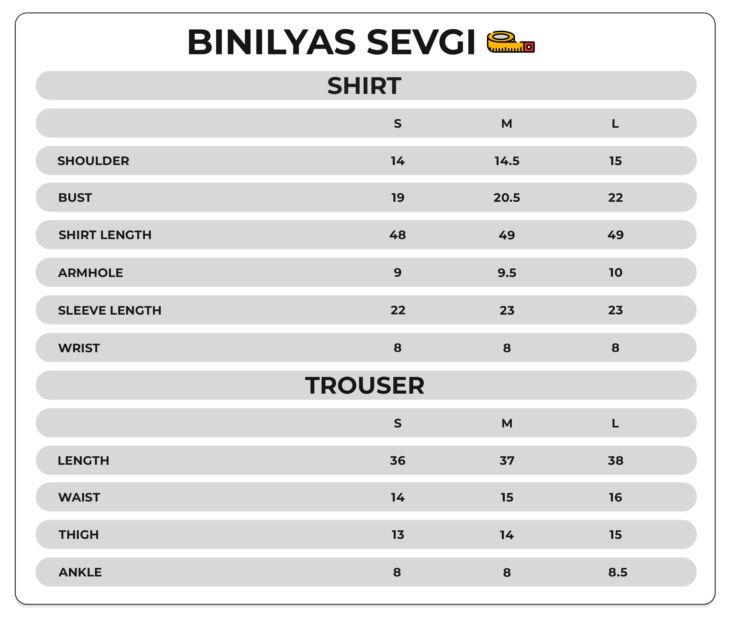 Size Chart Image