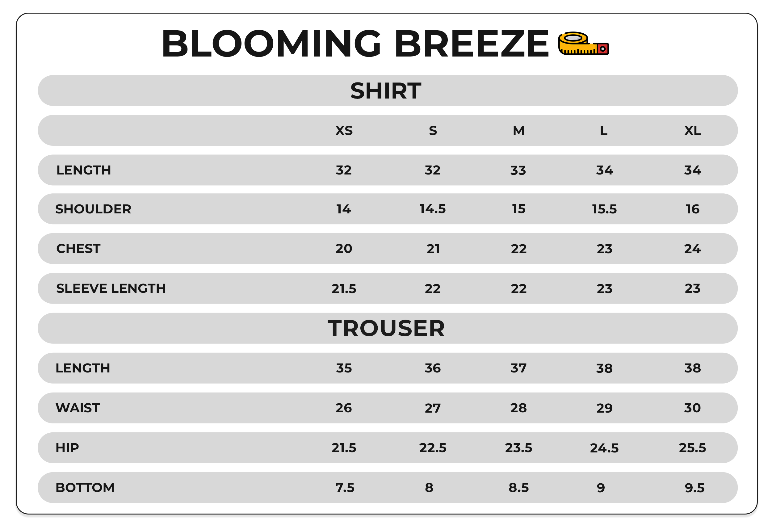 Size Chart Image