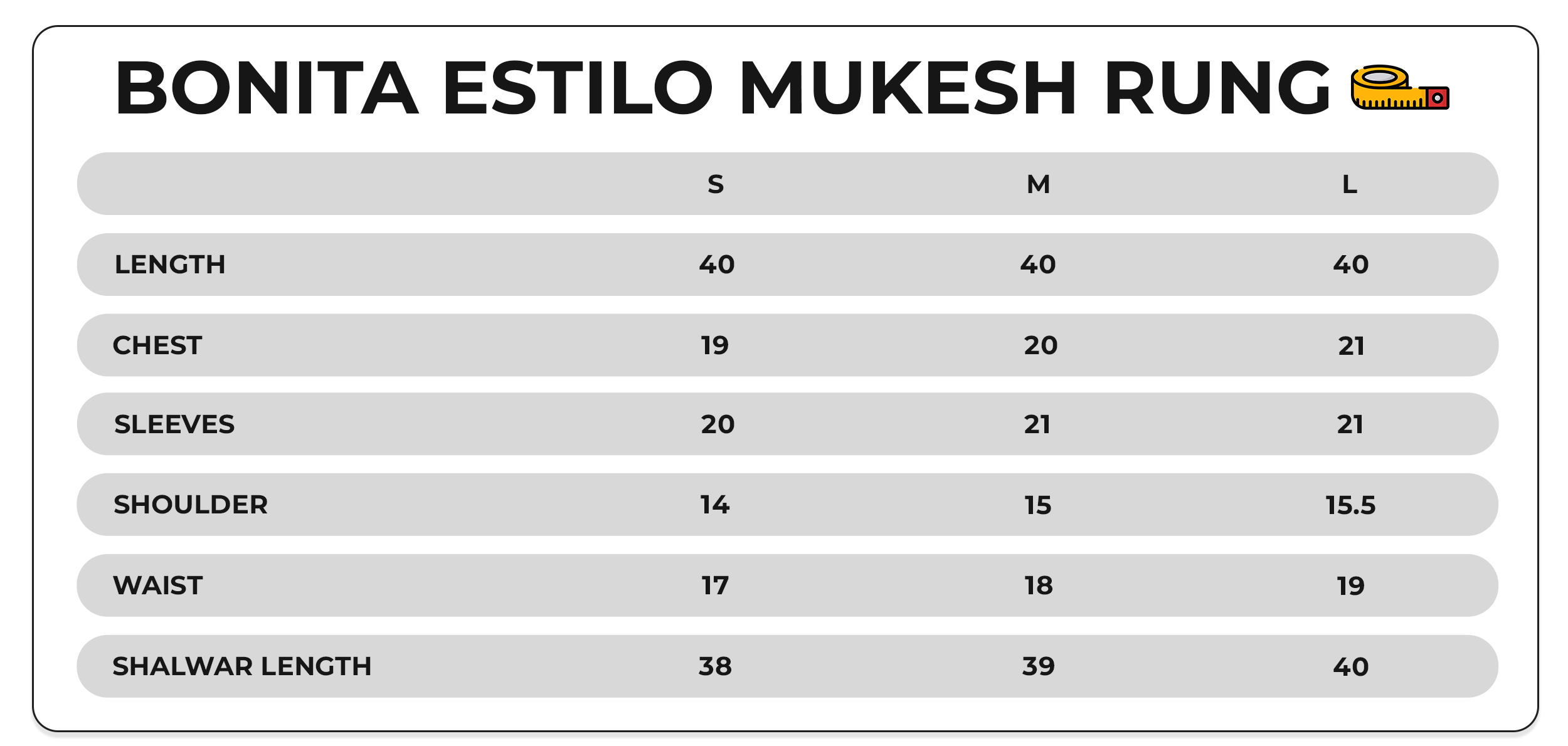 Size Chart Image