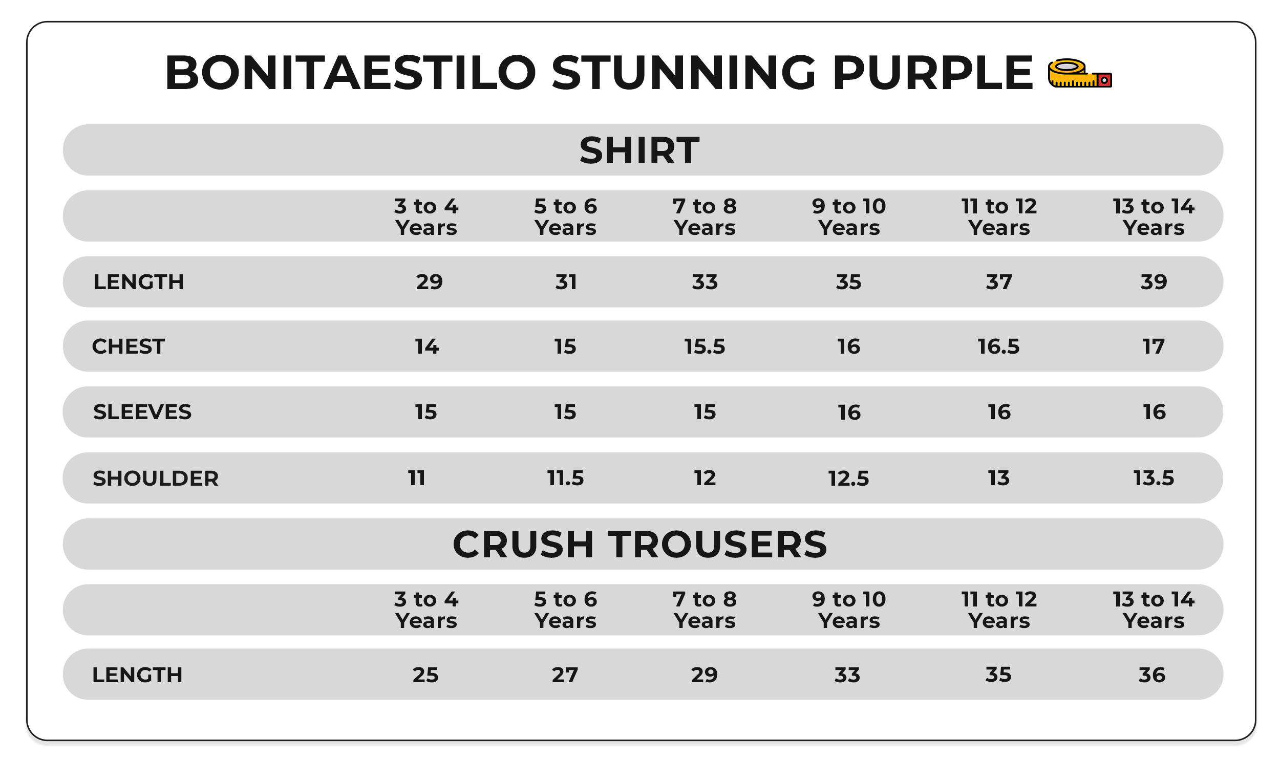 Size Chart Image