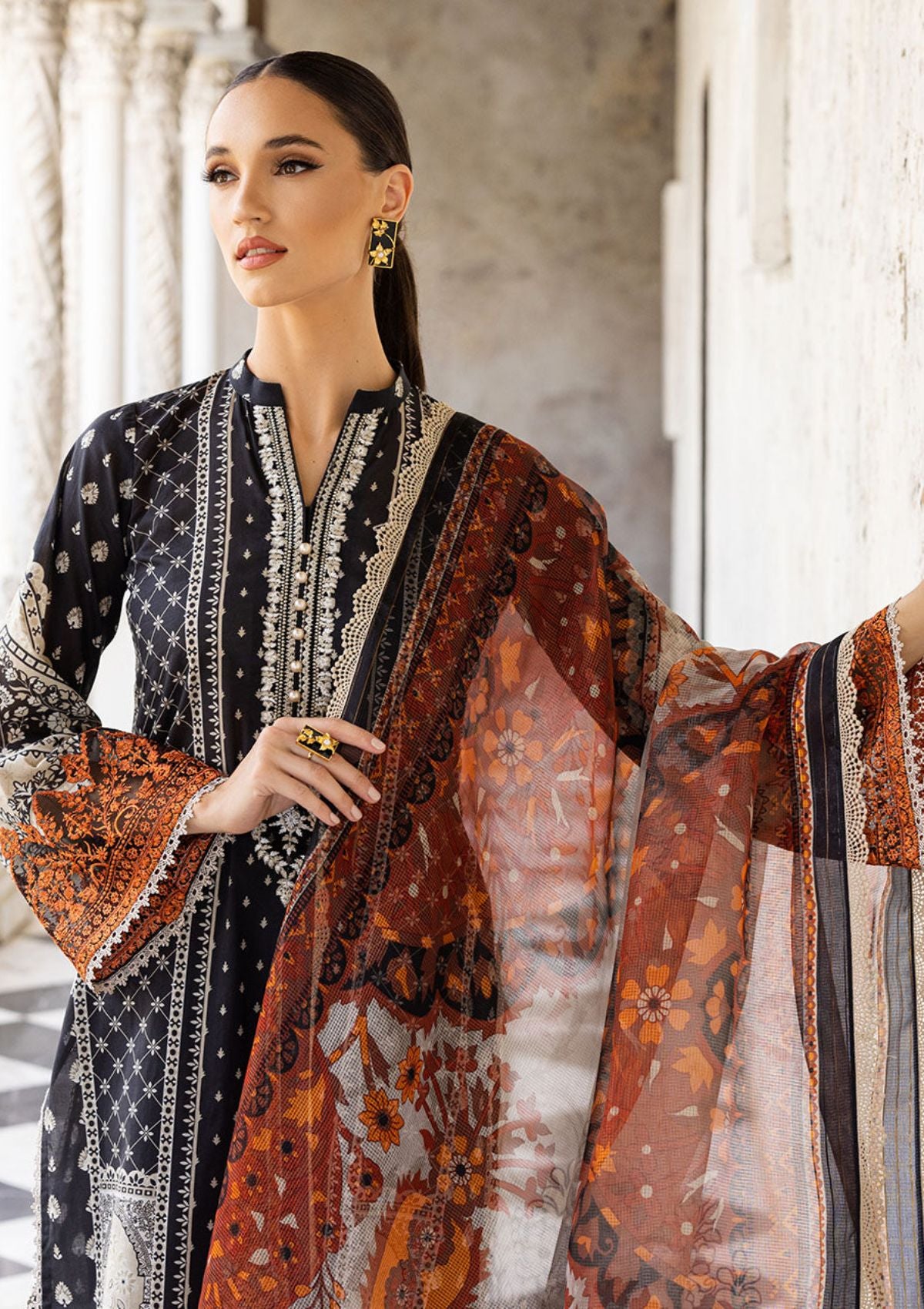 Lawn Collection - Zainab Chottani - Tahra - ZCT#9A - CELESTIAL BLISS