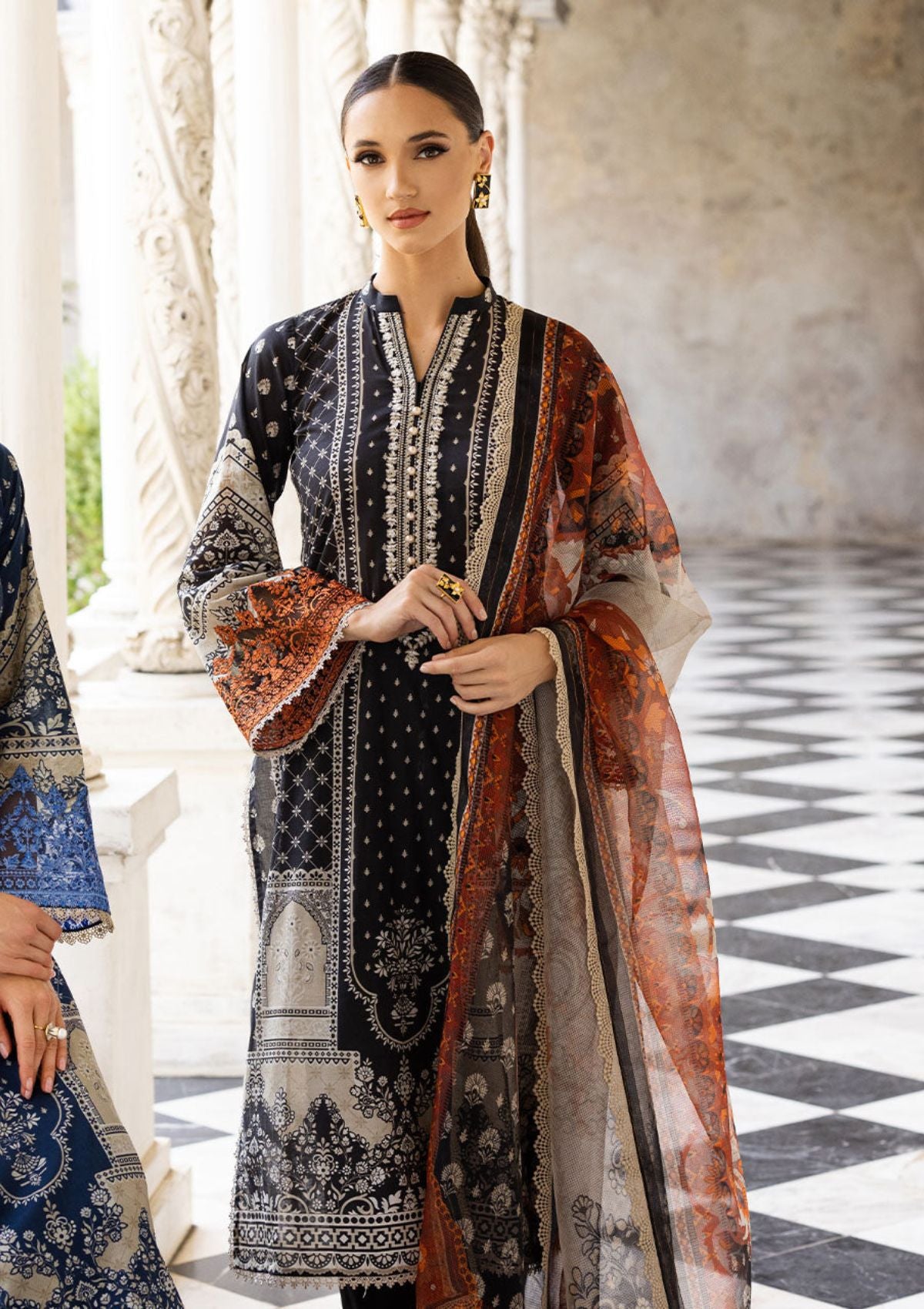 Lawn Collection - Zainab Chottani - Tahra - ZCT#9A - CELESTIAL BLISS