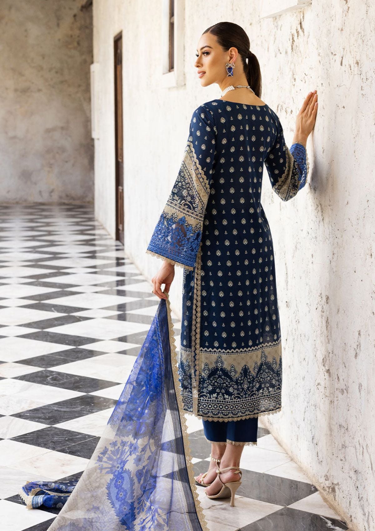 Lawn Collection - Zainab Chottani - Tahra - ZCT#9B - CELESTIAL BLISS