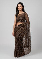 French Resham Lurex Chantilly Lace - ASPL#90
