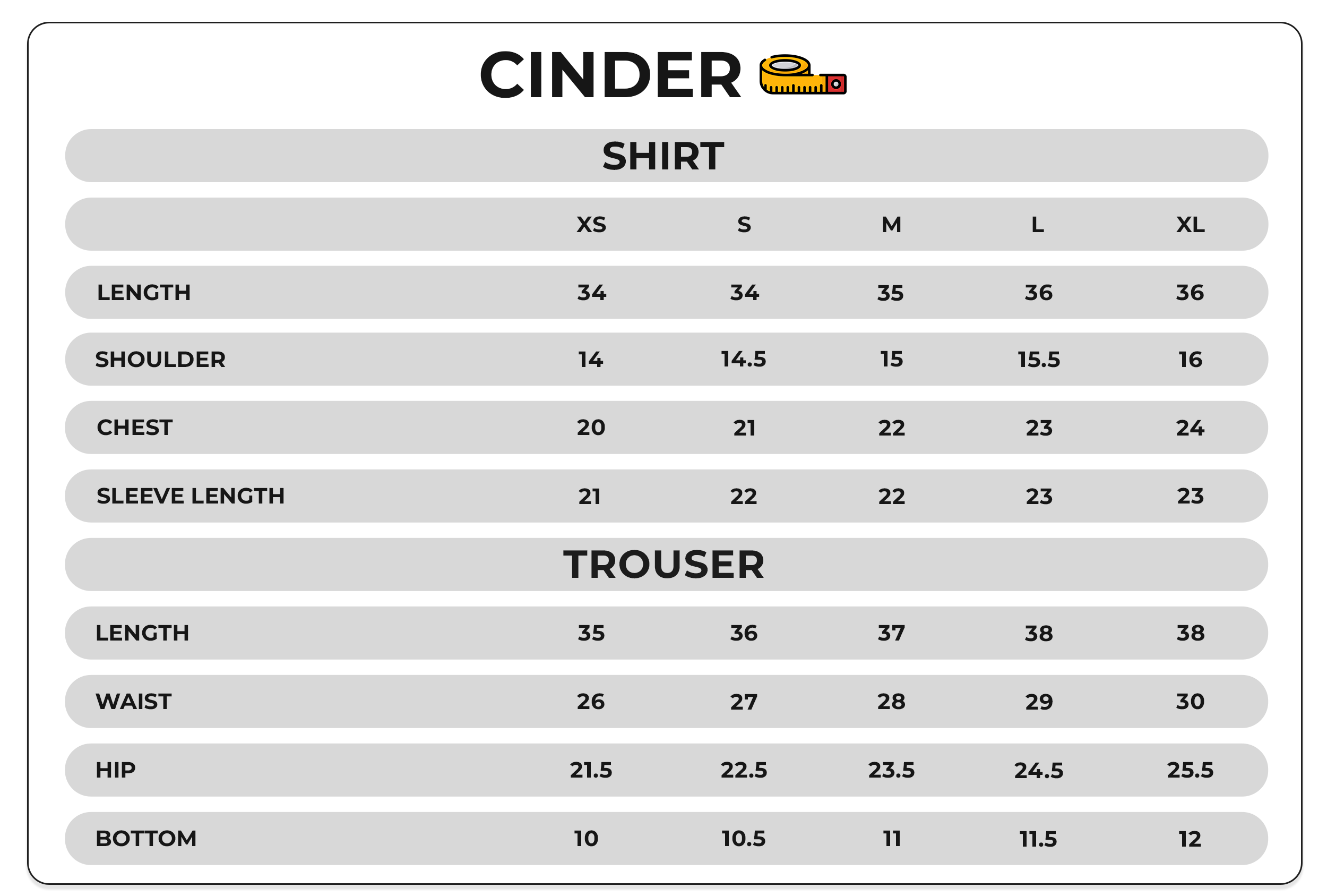 Size Chart Image