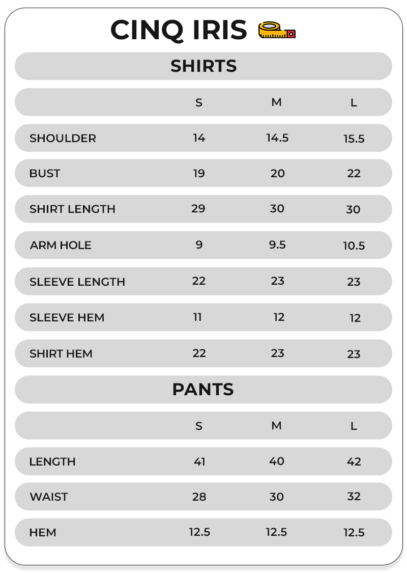 Size Chart Image