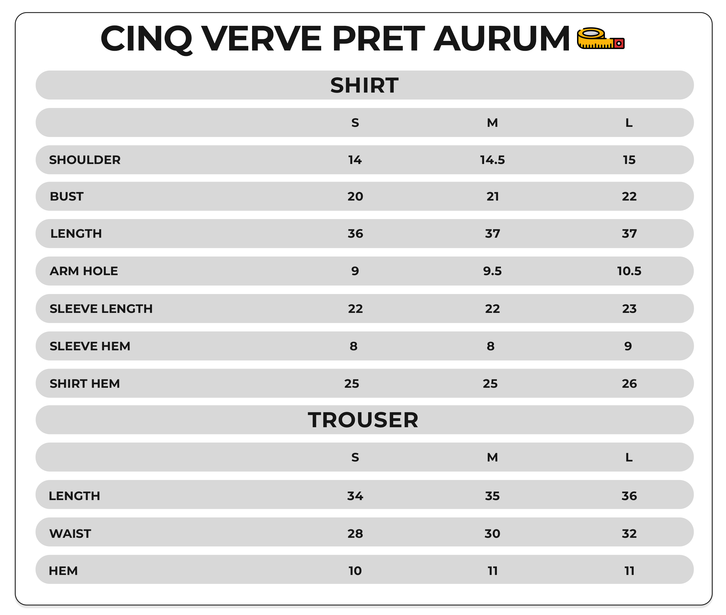 Size Chart Image