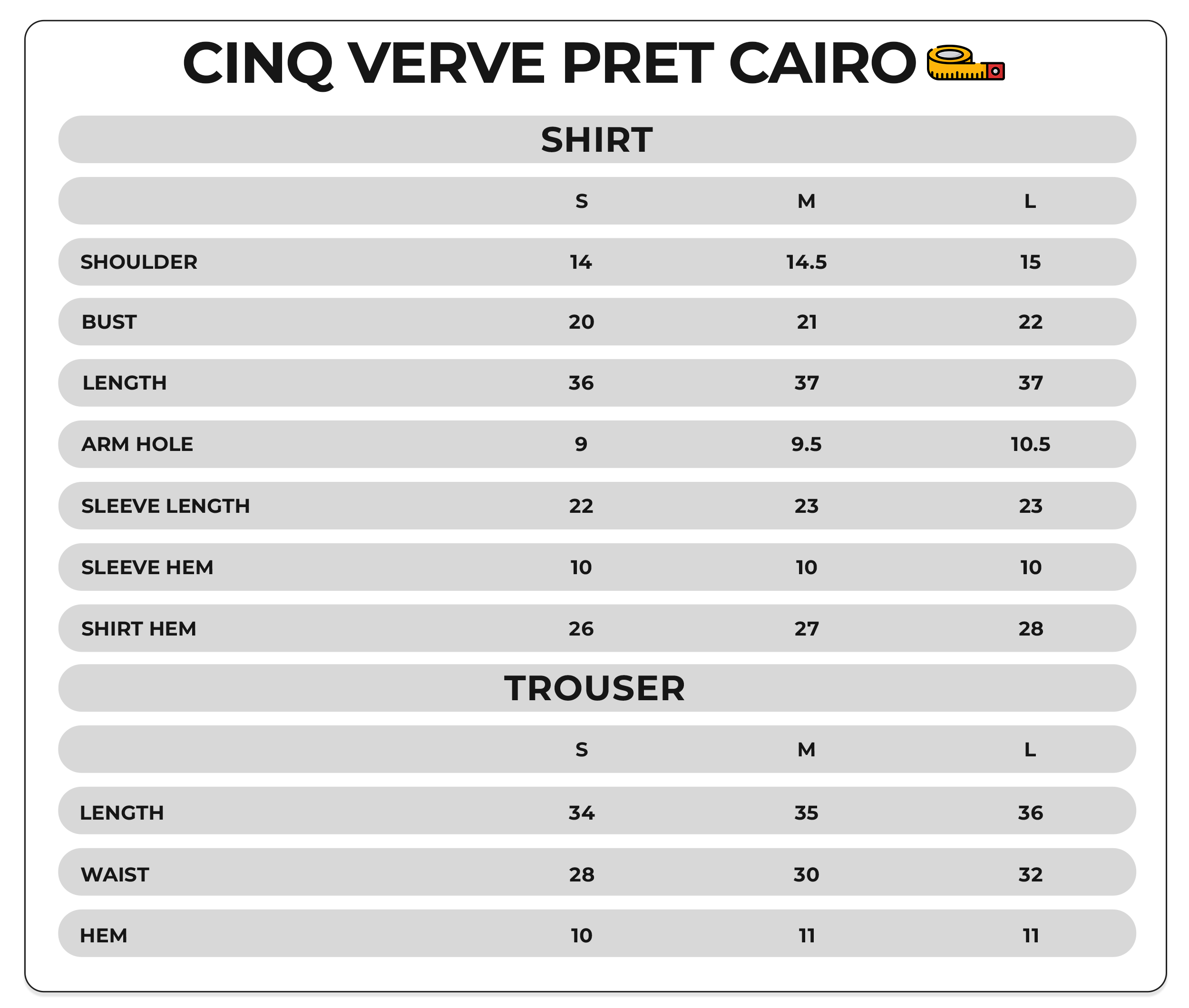 Size Chart Image