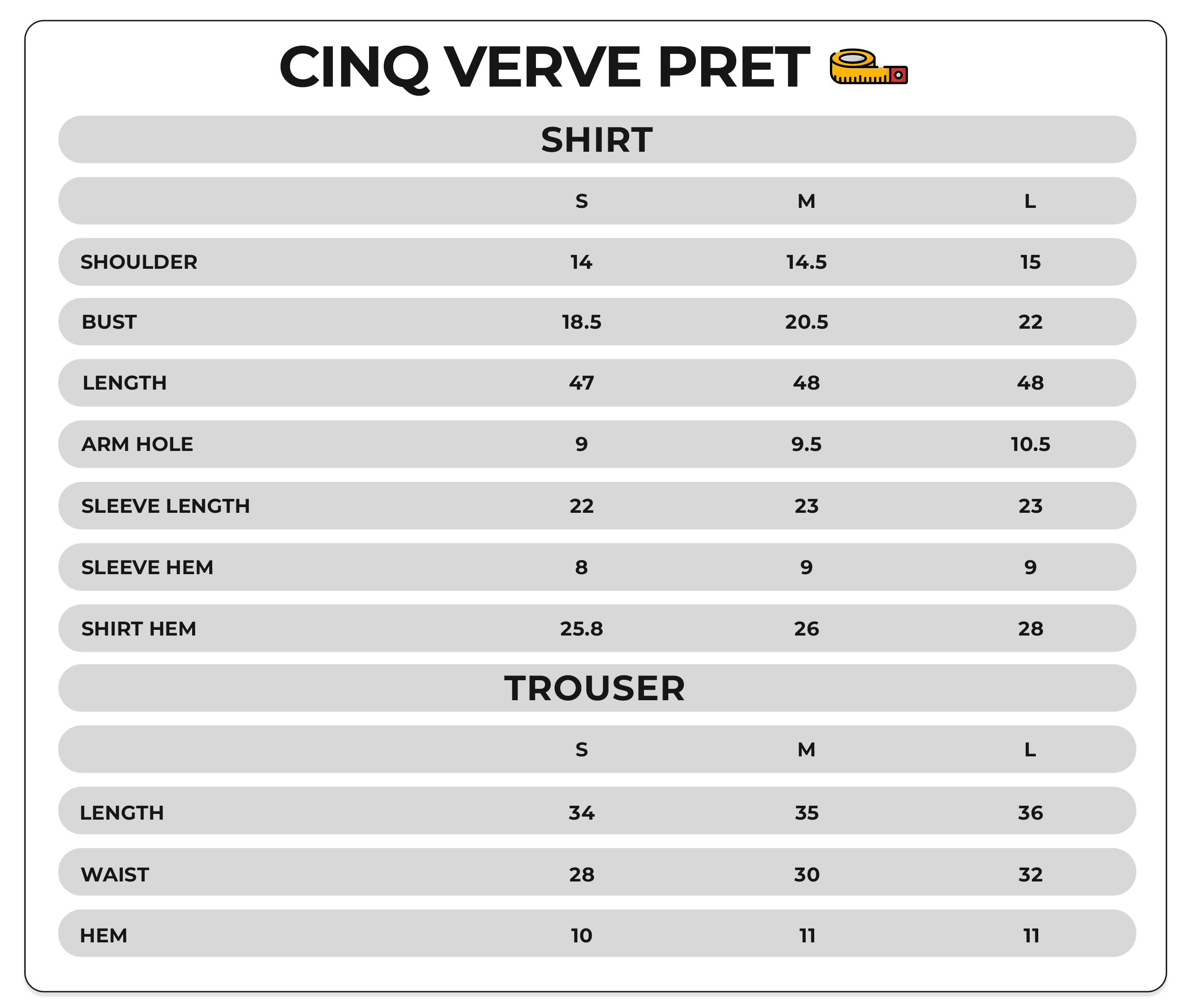 Size Chart Image