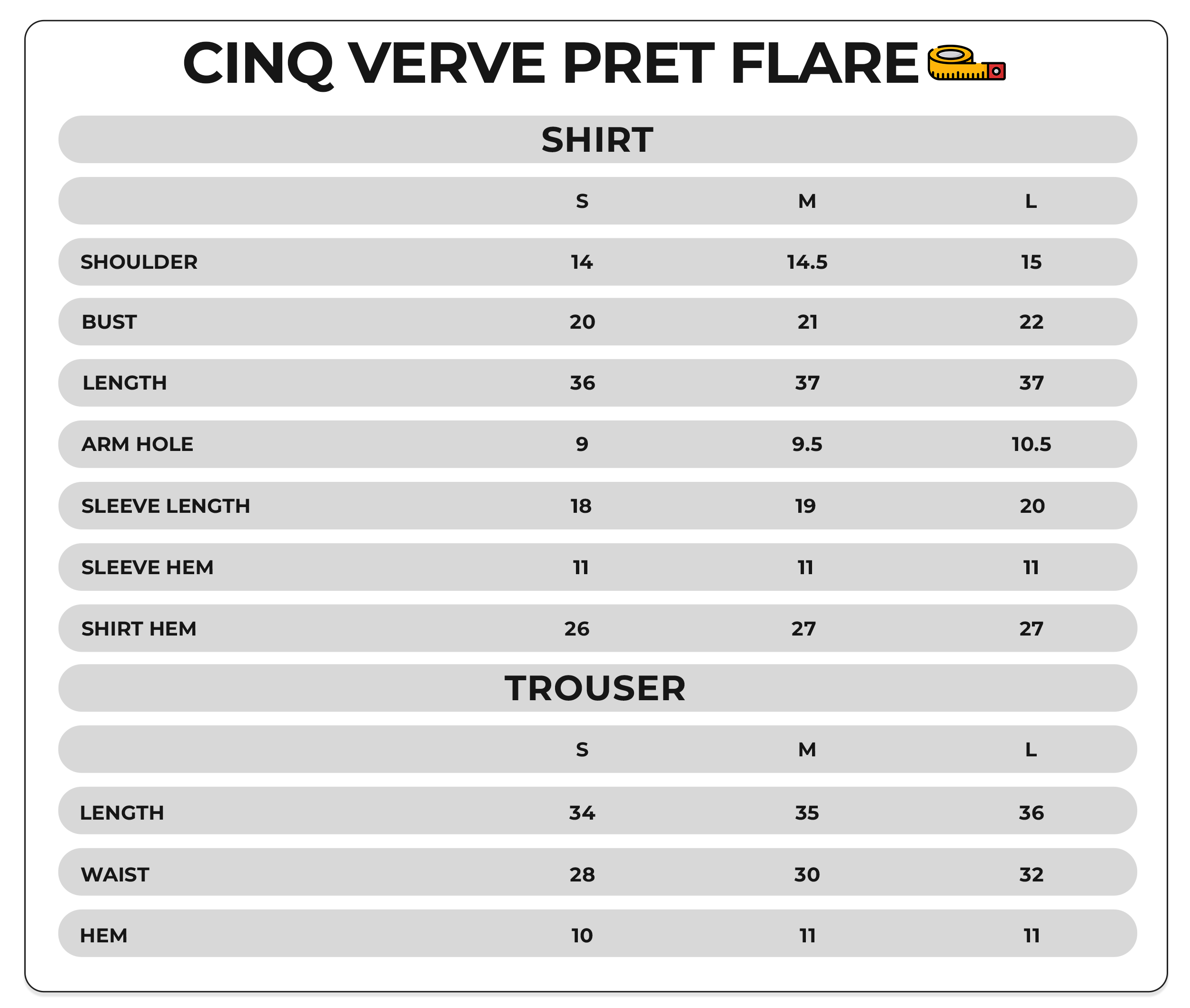 Size Chart Image