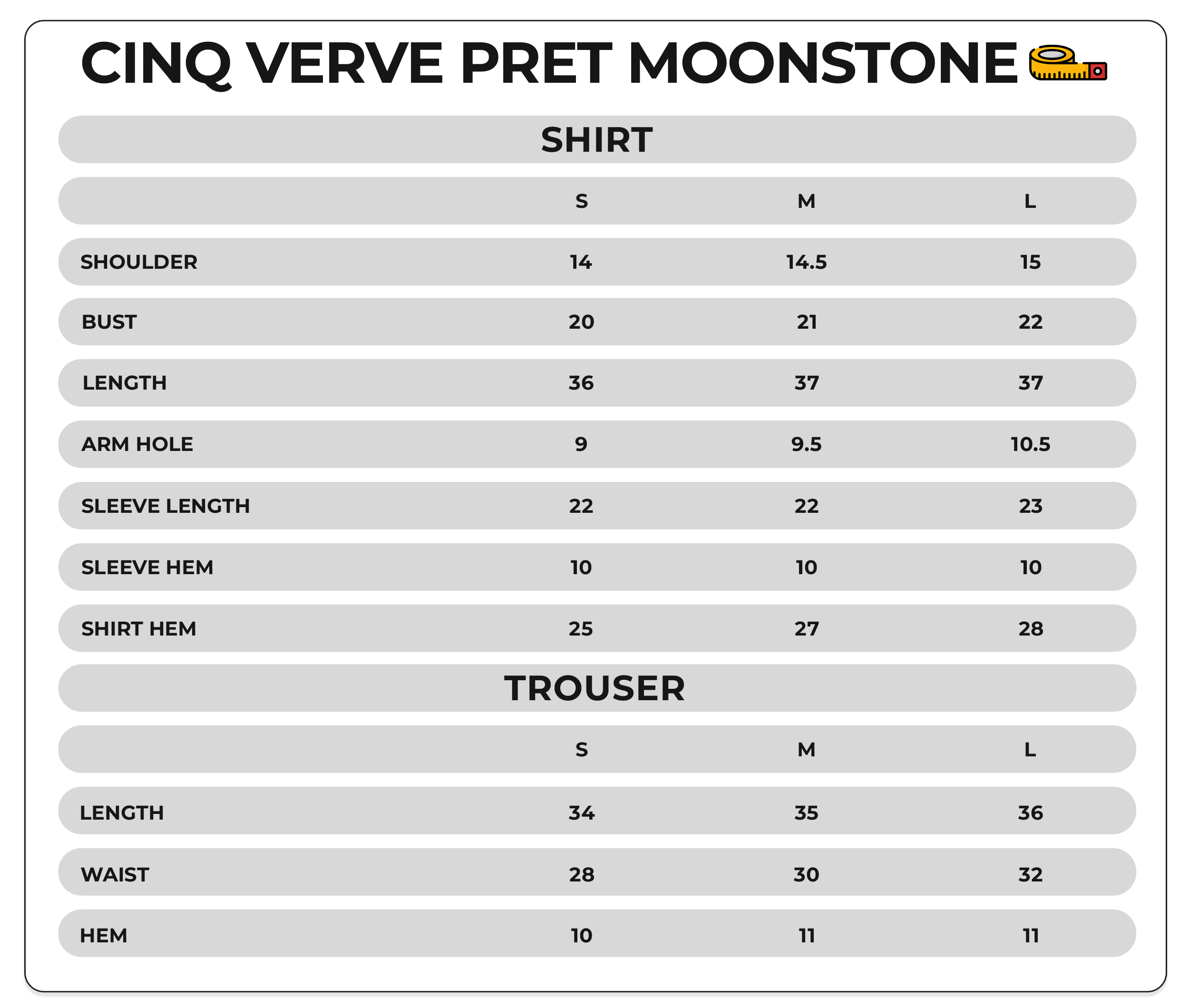 Size Chart Image