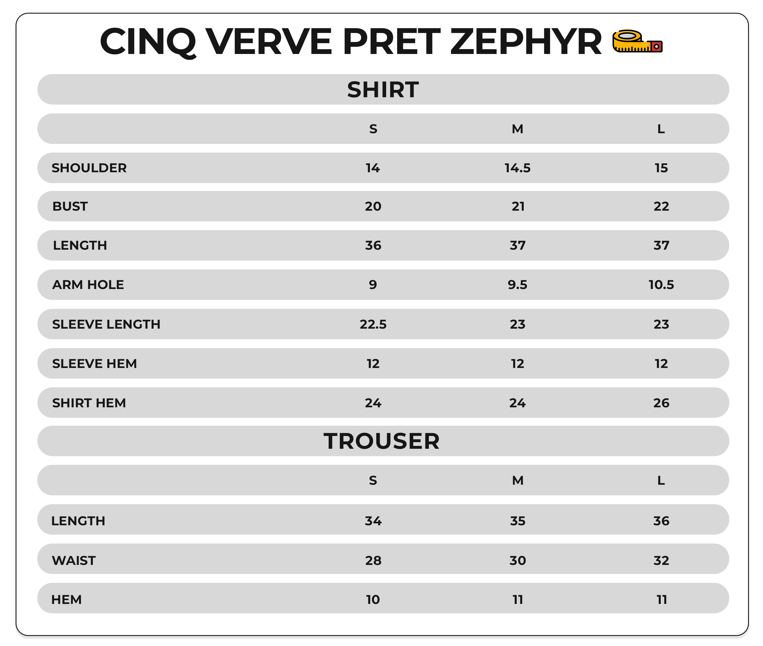 Size Chart Image