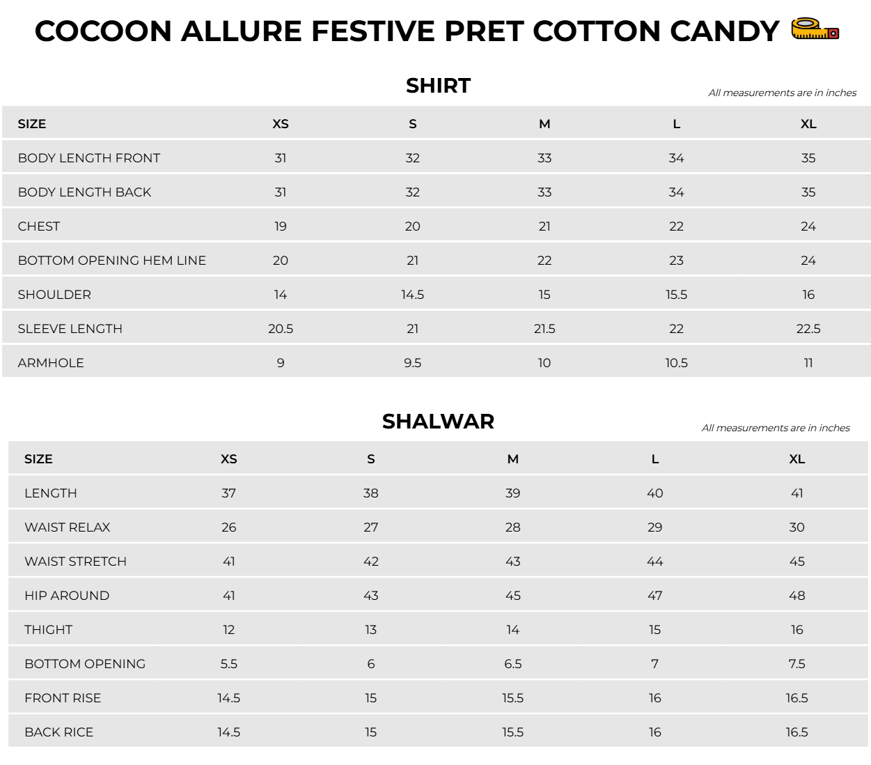 Size Chart Image