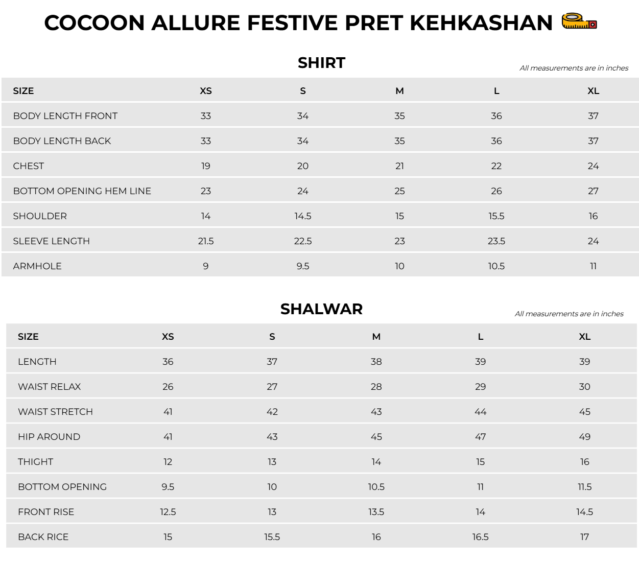 Size Chart Image