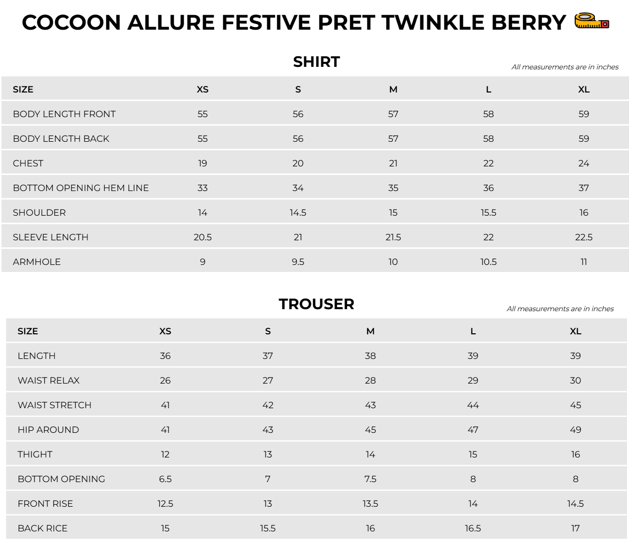 Size Chart Image
