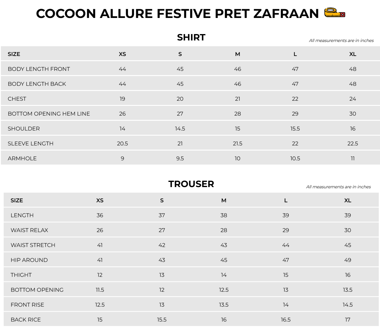 Size Chart Image