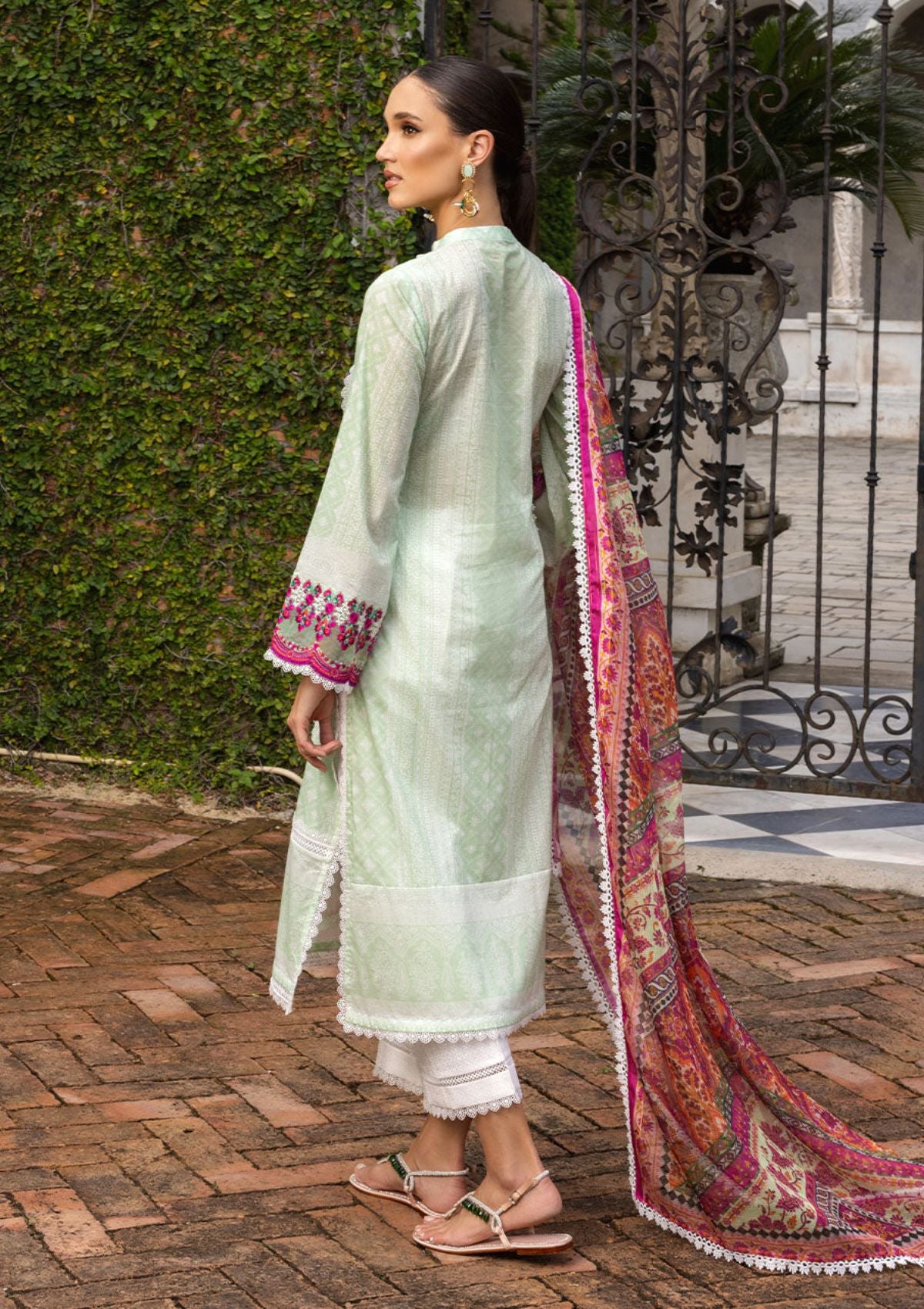 Lawn Collection - Zainab Chottani - Tahra - ZCT#7A - CORALINE