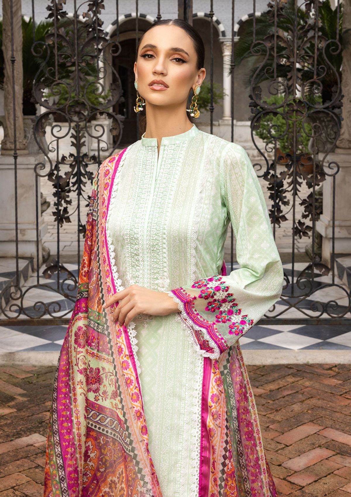 Lawn Collection - Zainab Chottani - Tahra - ZCT#7A - CORALINE