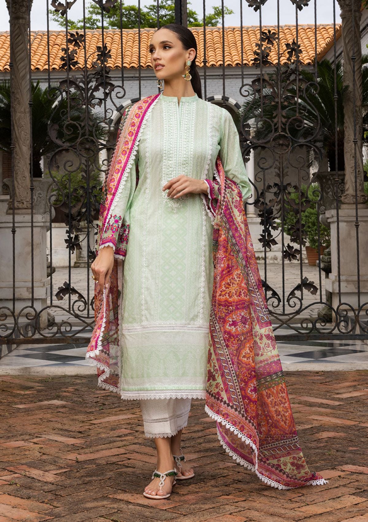 Lawn Collection - Zainab Chottani - Tahra - ZCT#7A - CORALINE