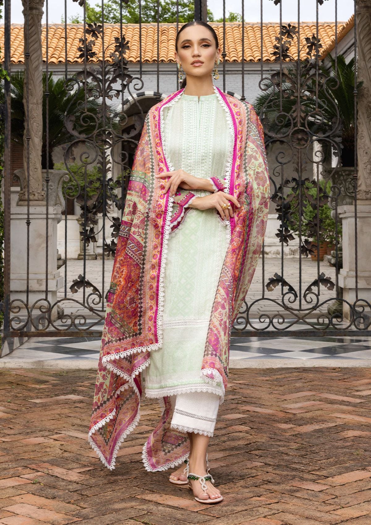 Lawn Collection - Zainab Chottani - Tahra - ZCT#7A - CORALINE